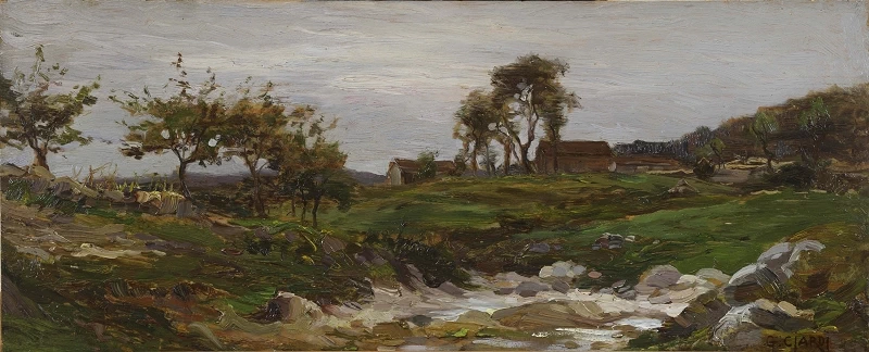 Paesaggio collinare - Fondazione Cassa di Risparmio di Parma e M.C.P. di Busseto, Palazzo Bossi Bocchi, Parma